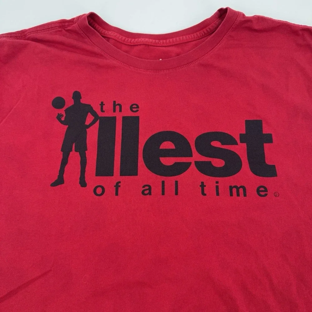 Michael Jordan The Illest Of All Time Flu Game Red T-Shirt Mens Size‎ XXL Nike